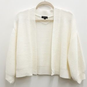 Cream sweater cardigan